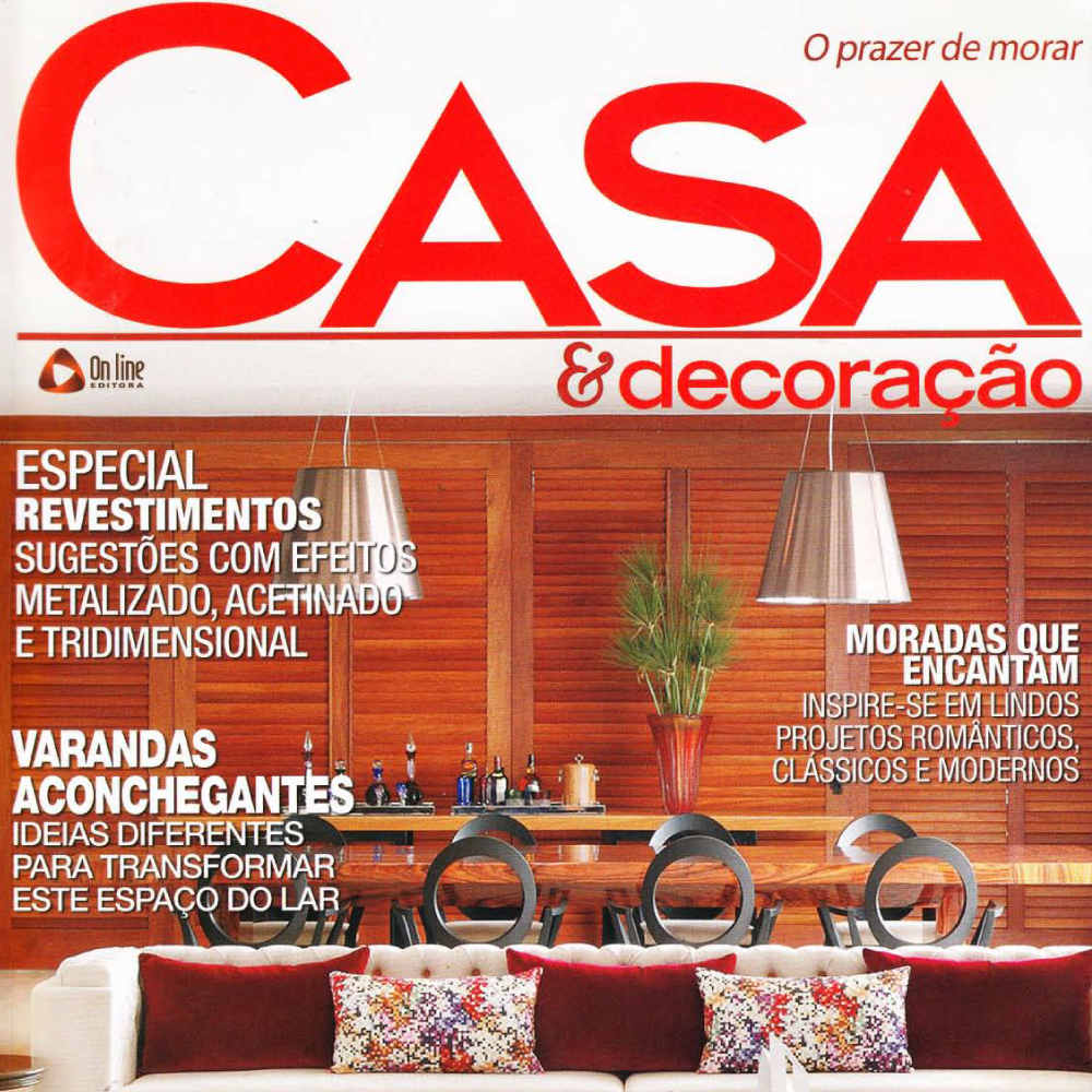 Revestimento Floratto Beige na revista Casa & Decoração